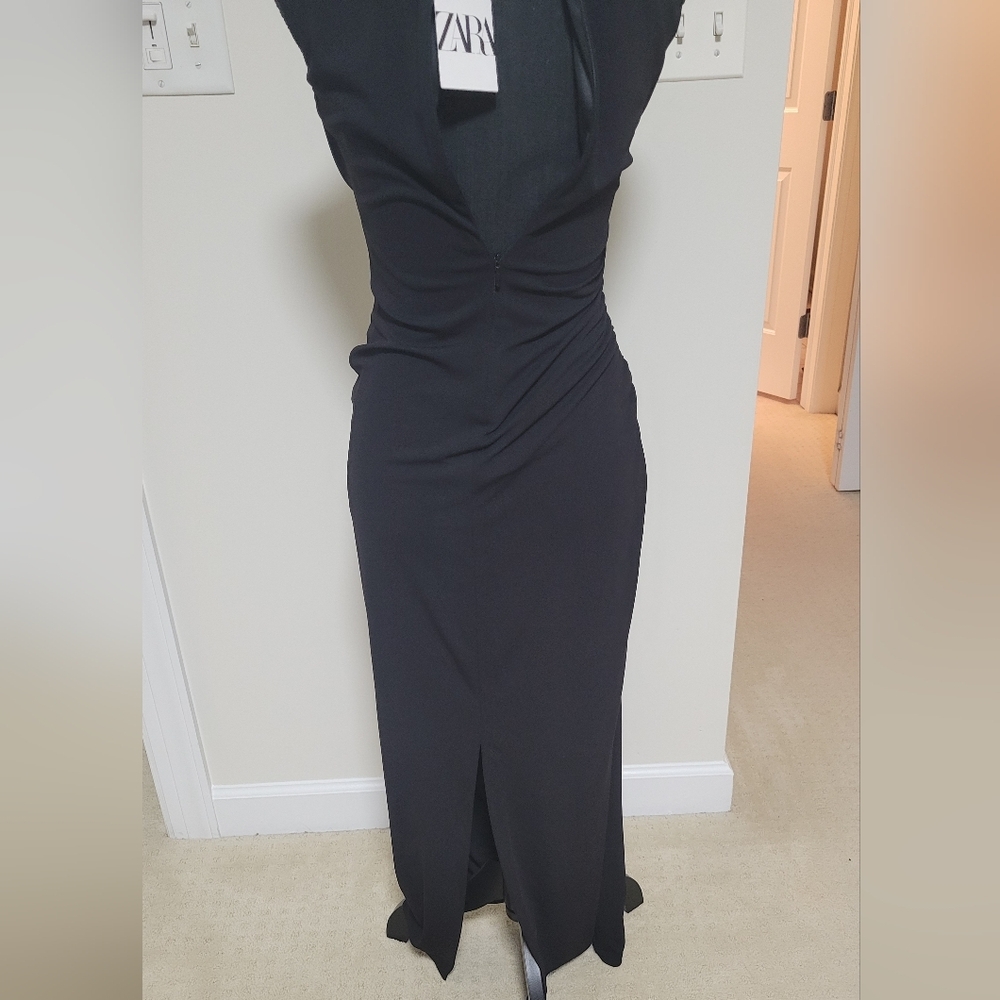ZARA Elegant Black Sleeveless Dress - Picture 12 of 12